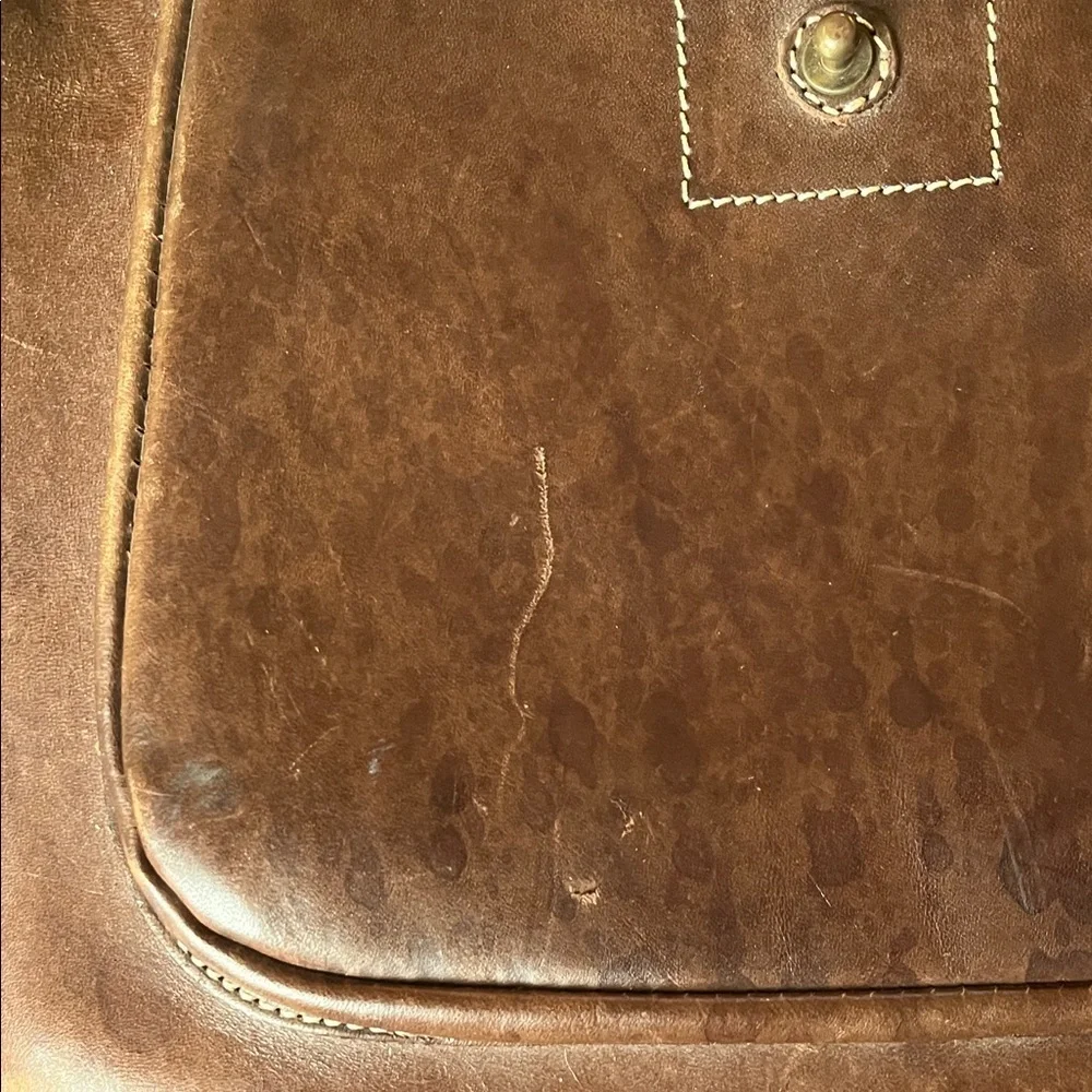 United Colors of Benetton Leather Backpack RARE FIND